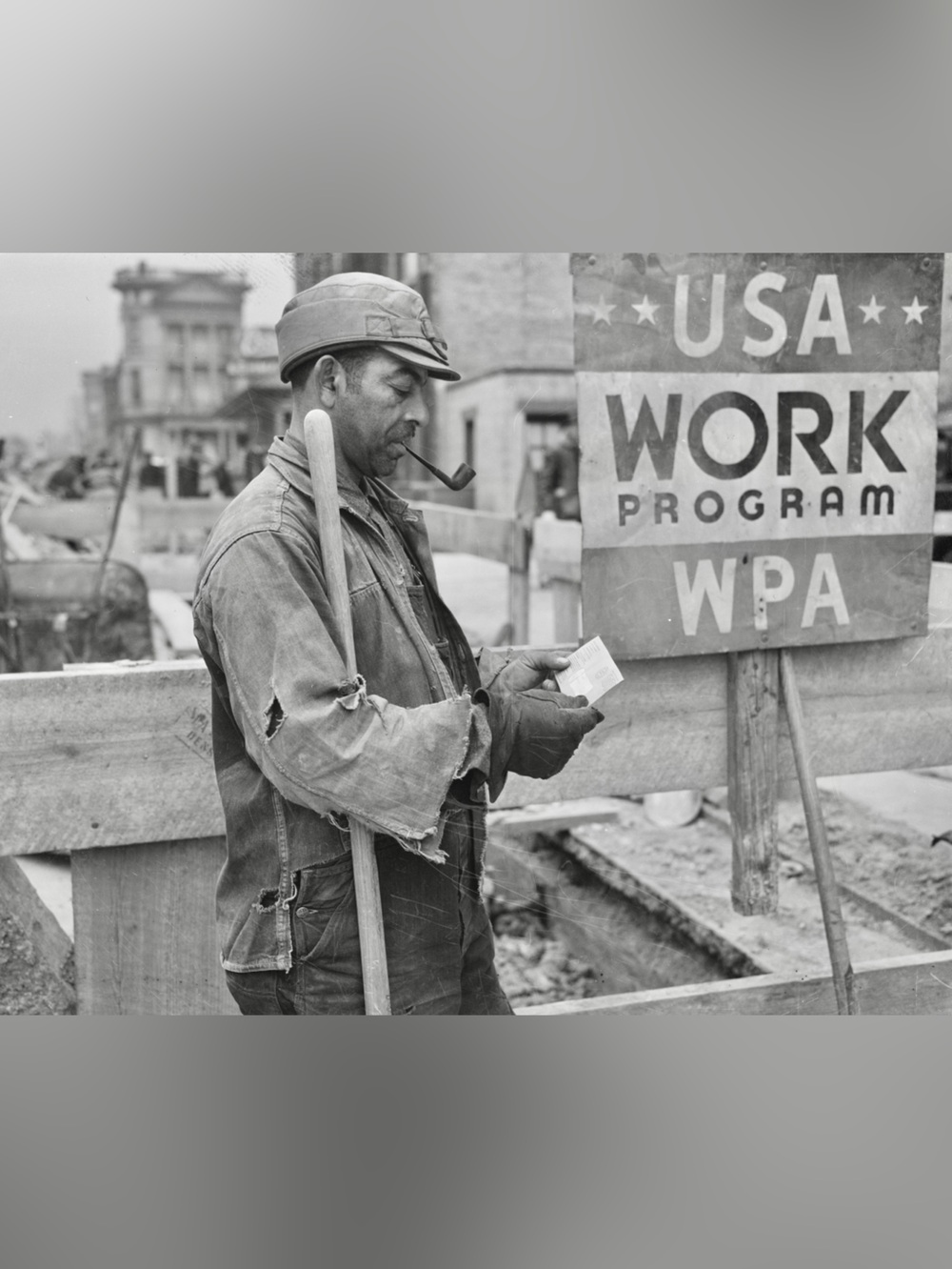 1939 Payday at Works Progress Administration (WPA) 8x10 Photo